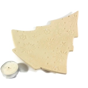 Fenyőfa mécses tálka, Otthon & Életmód, Gyertya, illat, aroma, Mécses és mécsestartó, Kerámia, MESKA