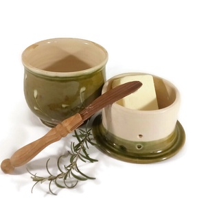 vizes vajtartó - otthon & életmód - konyhafelszerelés, tálalás - konyhai tárolás - méz & vajtartó - Meska.hu