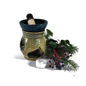 Aroma mécses aroma lámpa illóolajos, Karácsony, Karácsonyi lakásdekoráció, Karácsonyi illatgyertya, mécses, Kerámia, MESKA