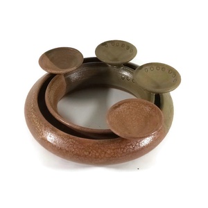 adventi koszorú (antik-bézs) - otthon & életmód - dekoráció - asztal és polc dekoráció - asztaldísz - Meska.hu