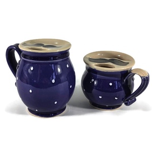 Bajuszvédős kávés bögre sötétkék - otthon & életmód - konyhafelszerelés, tálalás - tálalás - bögre & csésze - Meska.hu