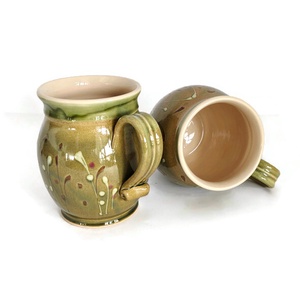 Reggelizős bögre párban, olivazöld színben - otthon & életmód - konyhafelszerelés, tálalás - tálalás - bögre & csésze - Meska.hu