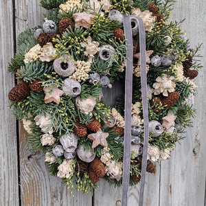 Karácsonyi ajtókopogtató - karácsony - adventi díszek - adventi ajtódísz - Meska.hu