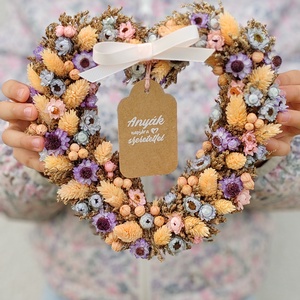 Anyák napi szív alakú ajtódísz  - otthon & életmód - dekoráció - ajtó- és ablak dekoráció - ajtódísz & kopogtató - Meska.hu