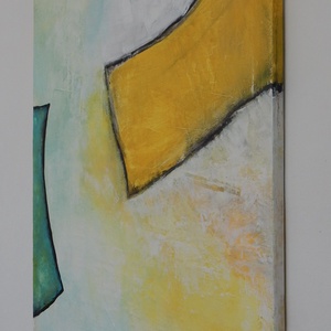 Inspired by Daisy című absztrakt festmény - művészet - festmény - akril - Meska.hu