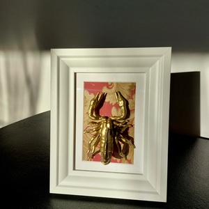 Rovaros dekoráció fali/asztali kép (Skorpió) 20x25x2,5 cm - otthon & életmód - dekoráció - kép & falikép - 3d képek - Meska.hu