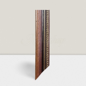 Múltidéző barna-3.7 cm széles díszített barna képkeret, antikolt mintával - otthon & életmód - dekoráció - kép & falikép - képkeret - Meska.hu