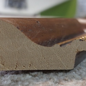 Múltidéző barna-3.7 cm széles díszített barna képkeret, antikolt mintával - otthon & életmód - dekoráció - kép & falikép - képkeret - Meska.hu