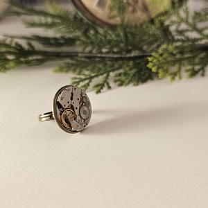 Steampunk stílusú gyűrű  - ékszer - gyűrű - kerek gyűrű - Meska.hu