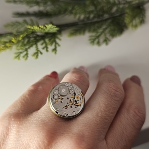 Steampunk stílusú gyűrű  - ékszer - gyűrű - kerek gyűrű - Meska.hu
