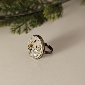 Steampunk stílusú gyűrű  - ékszer - gyűrű - kerek gyűrű - Meska.hu