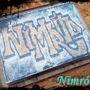 Neves graffitis hűtőmágnes-Nimród, Otthon & Életmód, Konyhafelszerelés, tálalás, Konyhai dekoráció, Hűtőmágnes, Festészet, Fotó, grafika, rajz, illusztráció, MESKA