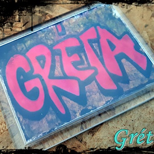 Neves graffitis hűtőmágnes-Gréta, Otthon & Életmód, Konyhafelszerelés, tálalás, Konyhai dekoráció, Hűtőmágnes, Festészet, Fotó, grafika, rajz, illusztráció, MESKA