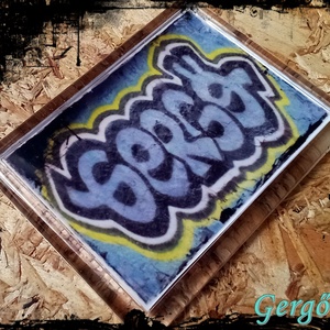 Neves graffitis hűtőmágnes-Gergő, Otthon & Életmód, Konyhafelszerelés, tálalás, Konyhai dekoráció, Hűtőmágnes, Festészet, Fotó, grafika, rajz, illusztráció, MESKA