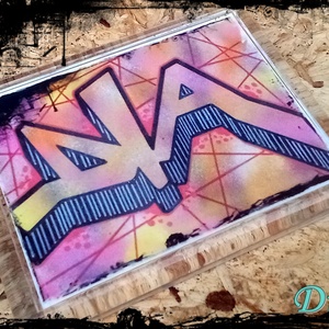 Neves graffitis hűtőmágnes-Dia, Otthon & Életmód, Konyhafelszerelés, tálalás, Konyhai dekoráció, Hűtőmágnes, Festészet, Fotó, grafika, rajz, illusztráció, MESKA