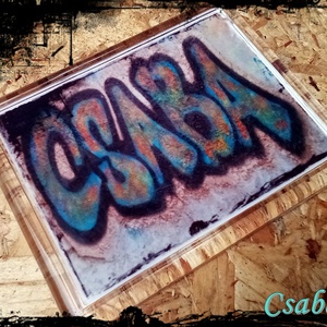 Neves graffitis hűtőmágnes-Csaba, Otthon & Életmód, Konyhafelszerelés, tálalás, Konyhai dekoráció, Hűtőmágnes, Festészet, Fotó, grafika, rajz, illusztráció, MESKA