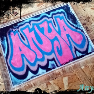 Neves graffitis hűtőmágnes-Anya, Otthon & Életmód, Konyhafelszerelés, tálalás, Konyhai dekoráció, Hűtőmágnes, Festészet, Fotó, grafika, rajz, illusztráció, MESKA