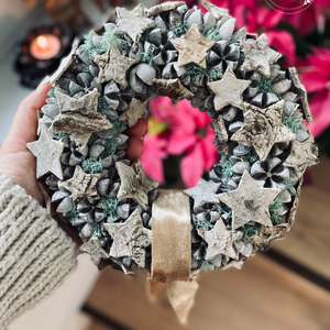 Téli csillagkoszorú - Meska.hu