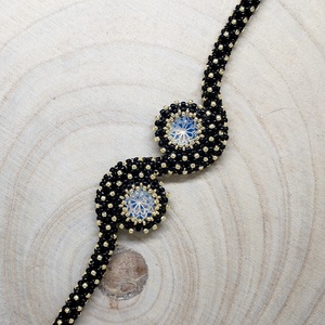 Végtelen elegancia fűzött karkötő - ékszer - karkötő - gyöngyös karkötő - Meska.hu