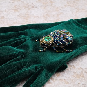 Skarabeusz brosst  - ékszer - kitűző és bross - Meska.hu