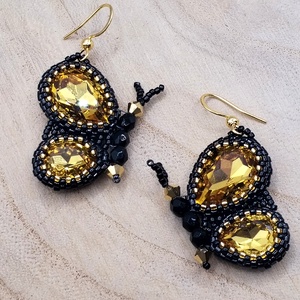 Pillangó fülbevaló , Ékszer, Fülbevaló, Lógó fülbevaló, , MESKA