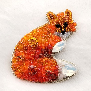 Róka bross - ékszer - kitűző és bross - Meska.hu