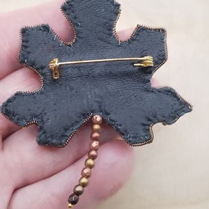 Őszi levél bross - ékszer - kitűző és bross - Meska.hu