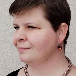 Őszi csavart nyaklánc  - ékszer - nyaklánc - gyöngyös nyaklánc - Meska.hu