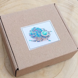 Szkarabeusz bross KIT gyöngyfűző készlet, DIY (Csináld magad), Egységcsomag, Gyöngyfűzés, gyöngyhímzés, MESKA