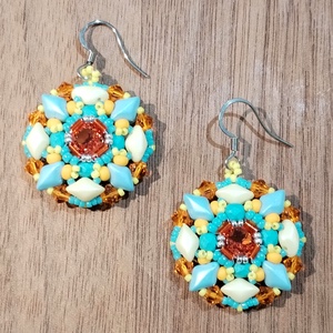 Tavaszváró vidám fülbevaló - ékszer - fülbevaló - lógó fülbevaló - Meska.hu