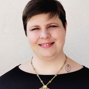 Zöld-narancs kristályos, gyöngyfűzött medálos nyaklánc � elegáns, alkalmi statement ékszer - ékszer - nyaklánc - medálos nyaklánc - Meska.hu