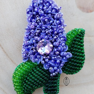 Orgona bross, hímzett virág kitűző, 3d hímzés, egyedi ajándék ötlet  - Meska.hu