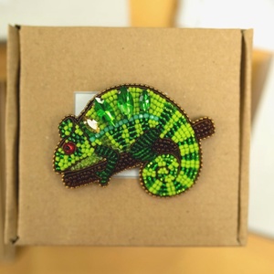 Kaméleon bross KIT gyöngyfűző készlet - diy (csináld magad) - egységcsomag - Meska.hu