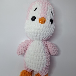 Horgolt rózsaszín pingvin, Játék & Sport, Plüssállat & Játékfigura, Bagoly, , MESKA