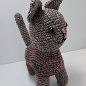 Horgolt cica  - játék & sport - plüssállat & játékfigura - cica - Meska.hu