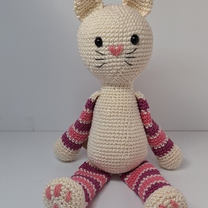 Lány cica , Játék & Sport, Plüssállat & Játékfigura, Cica, Horgolás, MESKA