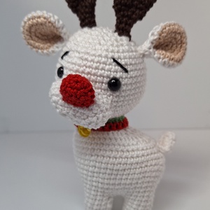 Horgolt szarvas  - játék & sport - plüssállat & játékfigura - őzike, szarvas - Meska.hu