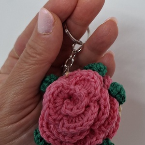 Horgolt vázás kulcstartó  - táska & tok - kulcstartó & táskadísz - kulcstartó - Meska.hu