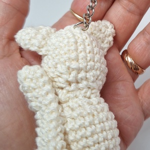 Horgolt cica kulcstartó  - táska & tok - kulcstartó & táskadísz - kulcstartó - Meska.hu