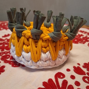 Sárgarépás kosár  - ünnepi díszek, dekorációk - húsvéti díszek és dekorációk - húsvéti asztaldíszek - Meska.hu