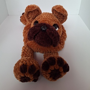 Bulldog szundipajti  - baba - mama - baba játékok - szundikendő, alvóka - Meska.hu