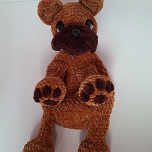 Bulldog szundipajti  - baba - mama - baba játékok - szundikendő, alvóka - Meska.hu