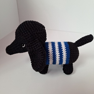 Horgolt tacsi , Játék & Sport, Plüssállat & Játékfigura, Kutya, Horgolás, MESKA