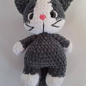 Horgolt cica  - játék & sport - plüssállat & játékfigura - cica - Meska.hu