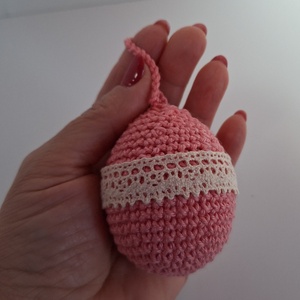 Horgolt tojás  - ünnepi díszek, dekorációk - húsvéti díszek és dekorációk - húsvéti tojás, hímestojás - Meska.hu