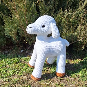 Horgolt bárány , Ünnepi díszek, dekorációk, Húsvéti díszek és dekorációk, Húsvéti ablakdíszek, , MESKA