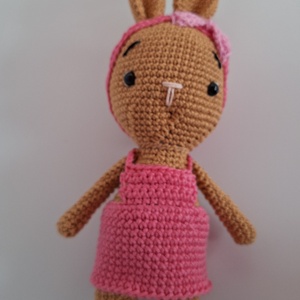 Horgolt nyuszilány , Baba - mama, Baba játékok, Szundikendő, alvóka, , MESKA