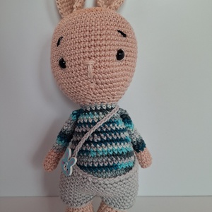 Horgolt nyuszi  - játék & sport - plüssállat & játékfigura - nyuszi - Meska.hu