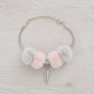Pomponos charm karkötő, Ékszer, Karkötő, Charm karkötő, , MESKA