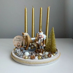 Adventi asztaldísz - diótörő - Meska.hu